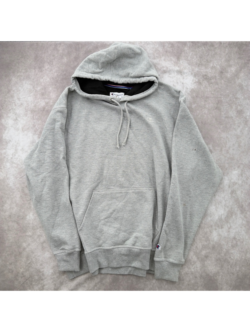 Champion Heather Gray Pullover Hoodie Sweatshirt Size XL